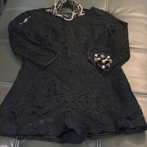 Black lace romper